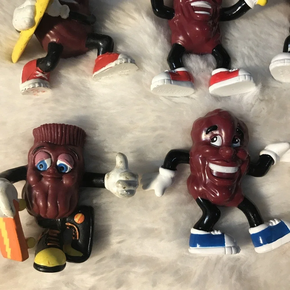 VTG Hardee's California Raisins 1980s, Music Skating Guitar Radio Lot of 12